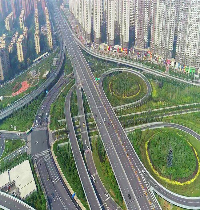 九都路高架橋（天然真石漆水性工業漆)